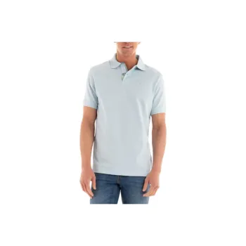 BARBOUR Polo Shirt Men's Light Blue