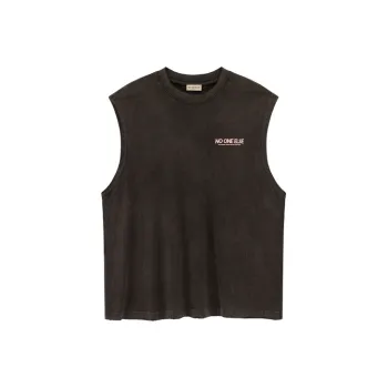 NO ONE ELSE Tank Tops Unisex Black Gray