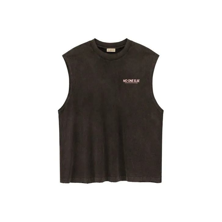NO ONE ELSE Tank Tops Unisex Black Gray-0
