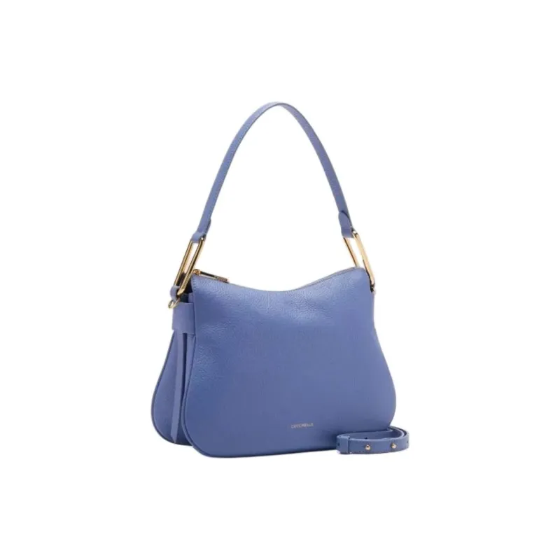 COCCINELLE Leather Handbag, Shoulder Bag Women's Dark Blue-1