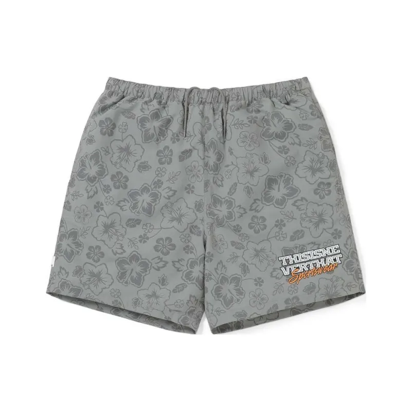 Thisisneverthat SS24 Big Logo Nylon Shorts Casual Shorts Unisex Gray-0