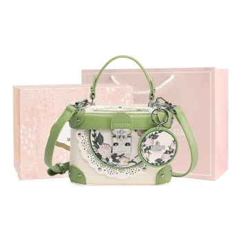MISS GAIL Synthetic Leather Handbag Women's Green