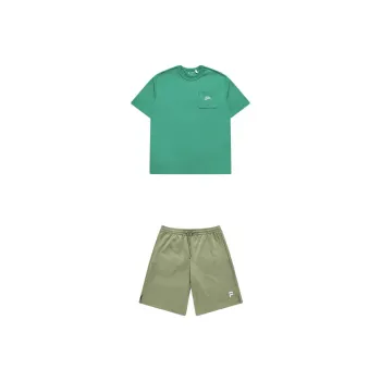 FILA FUSION Casual Sportswear Men's Imperial Green + Luxuriant Green