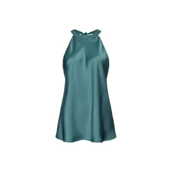 PINKO Bow Detailed Satin Georgette Top
