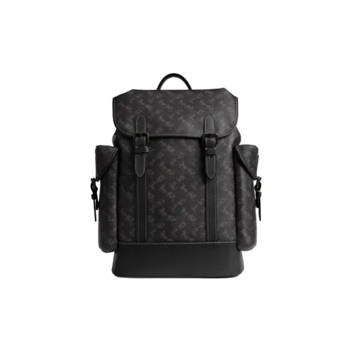 COACH Coated Canvas backpack Lente Tubas Men's Black