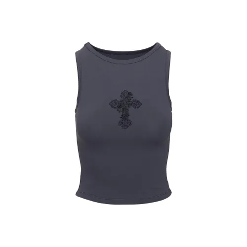 PRINCESS POLLY Tank Tops Women's BLUE/Blue