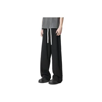 REXSHION Casual Pants Unisex Black