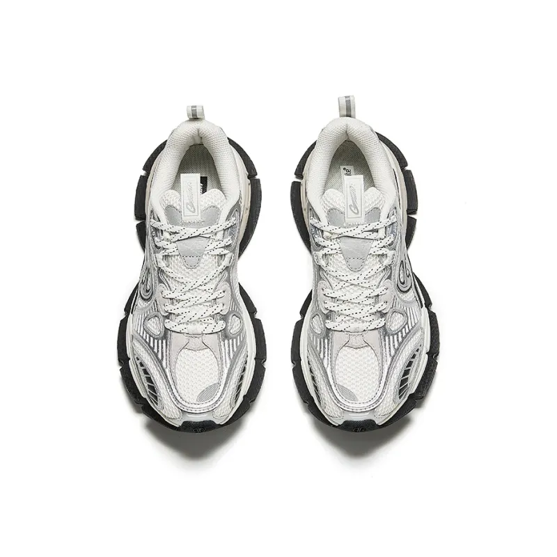 Anta Champion G01 Anti Slip And Wear Resistant Breathable Low Top Casual Shoes Women's White Silver-2