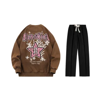 REXSHION Sweatshirt Sets Unisex