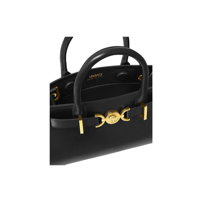 FANSIZHE Medusa '95 Calfskin Tote Bag, Shopping Bag, Shoulder Bag, Handbag Mini Women's Black-3