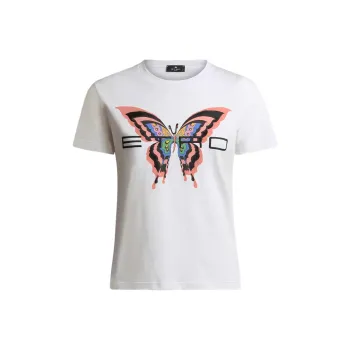 ETRO Butterfly Printed Crewneck T Shirt