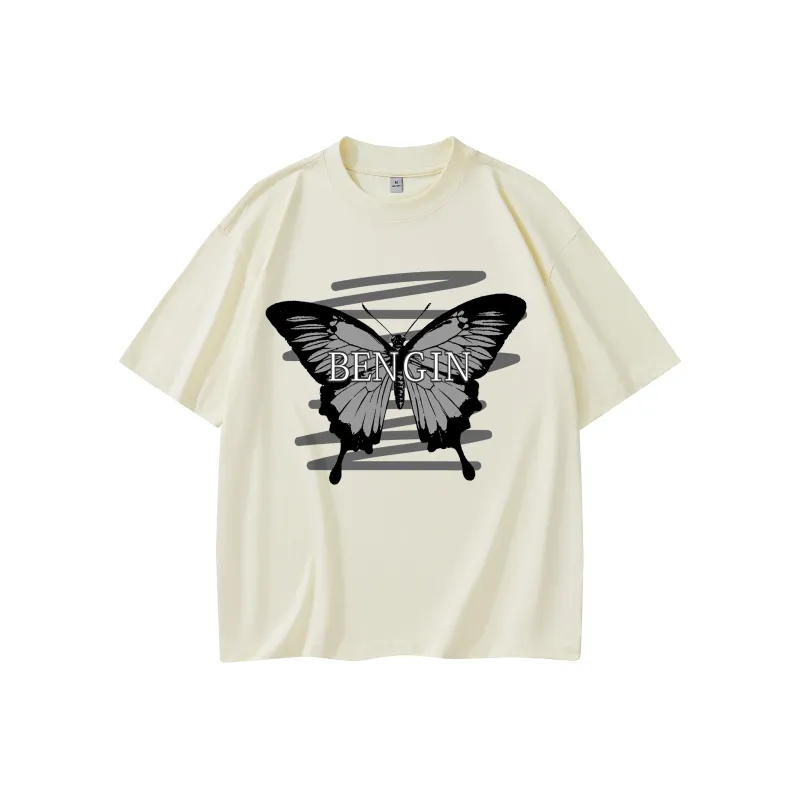 BENGEN Drop Shoulder Sleeve T Shirt Unisex-4