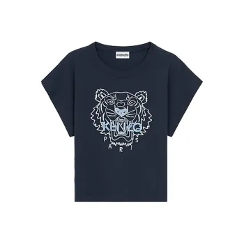 KENZO T-Shirts Women's Blue Black
