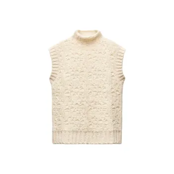 ZARA Tank Tops Women's Natural Color