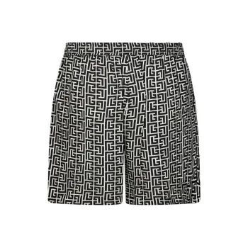 BALMAIN Ff Monogram Shorts