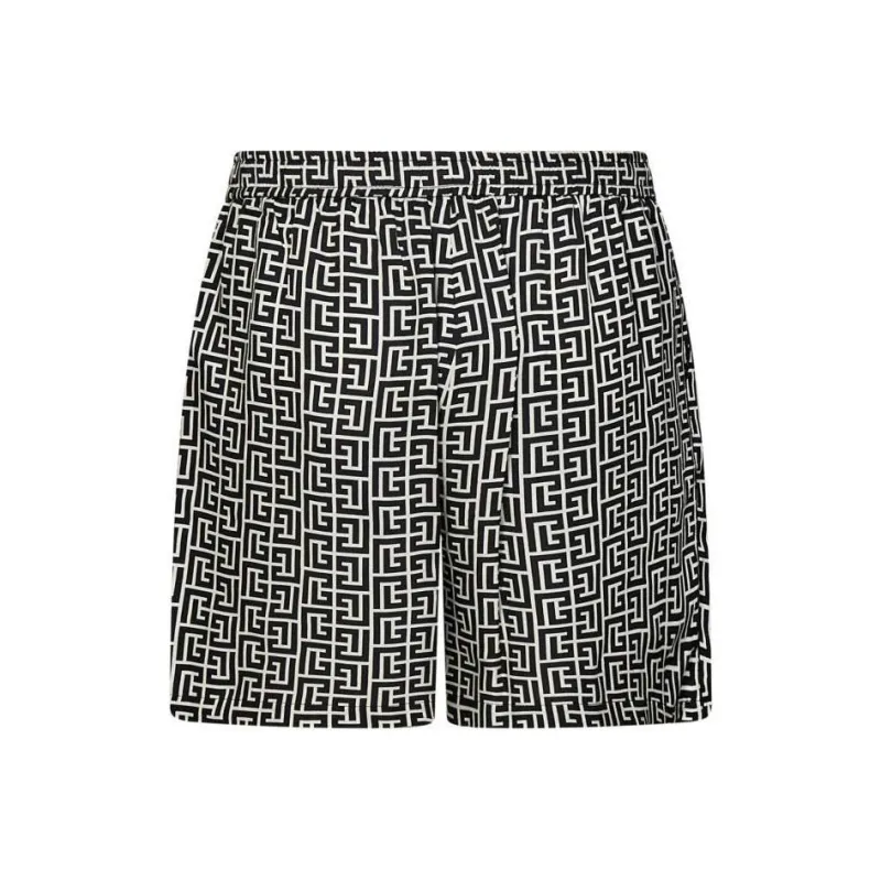 BALMAIN Ff Monogram Shorts-0