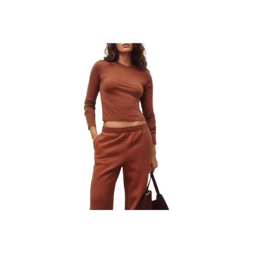 REFORMATION Regular T-Shirt Women's Fig-Colored