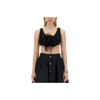 MOSCHINO Floral Brooch Asymmetric Waistcoat