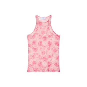 OFF WHITE Off Stamp Roses Tank Top