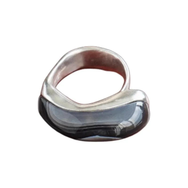 FOUNDRY BOUNDARY 925 Sterling Silver White Gold Plated Rings Unisex Gold/Silver-3