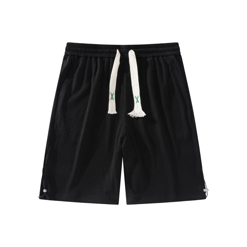 LTIFONE Casual Shorts Unisex Black-0