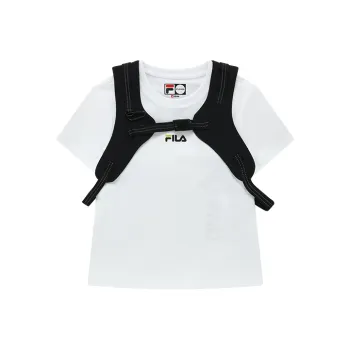 FILA FUSION FILA FUSION Sports Lifestyle Series Set in Sleeve T Shirt Women's Standard White