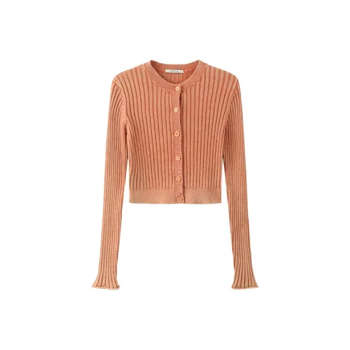 CUBIC Slim Fit Knitwear Women's Ochre Orange