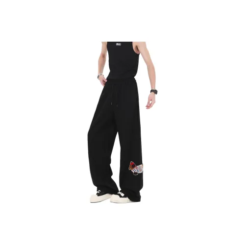 DAND Casual Pants Cuffed Unisex Black