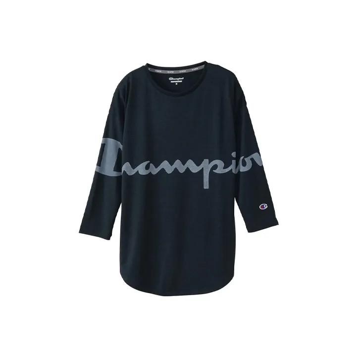 Champion Straight Long-Sleeved T-Shirt Japan Version Women's-9