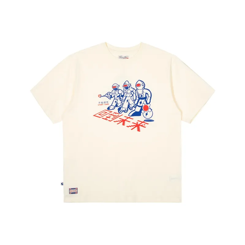 Nengmao Store Raglan Sleeve T-Shirt Unisex Ecru-0