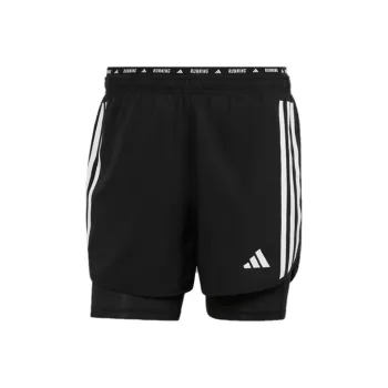 Adidas Own The Run 3 Stripes 2 In 1 Shorts Sports Shorts Men's Black