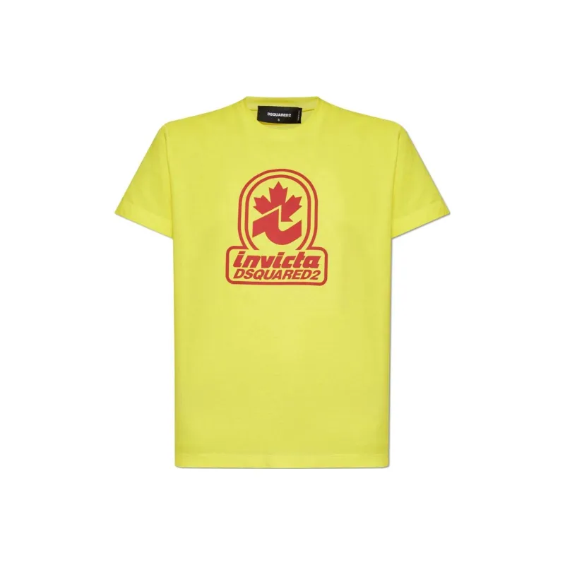 DSQUARED 2 X Invicta Logo Printed Crewneck T Shirt-0