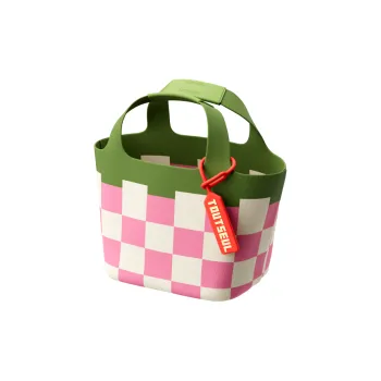 TOUTSEUL YOLO Polyester Basket Bag Handbag Women's Pink Green