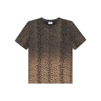 SAINT LAURENT Gradient Animal Print T Shirt
