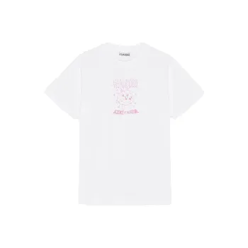 GANNI T-Shirts Women's Pink