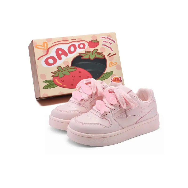 OAOQ Cushioning, Abrasion Resistant, Lightweight, And Breathable Low Top Platform Skateboard Shoes Unisex-5
