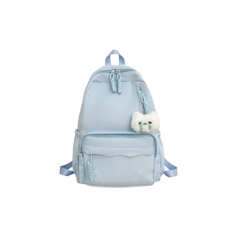 URBAN FOREST Composite Cloth Backpack Unisex Red/Yellow/Green/Blue/Pink/Black-18