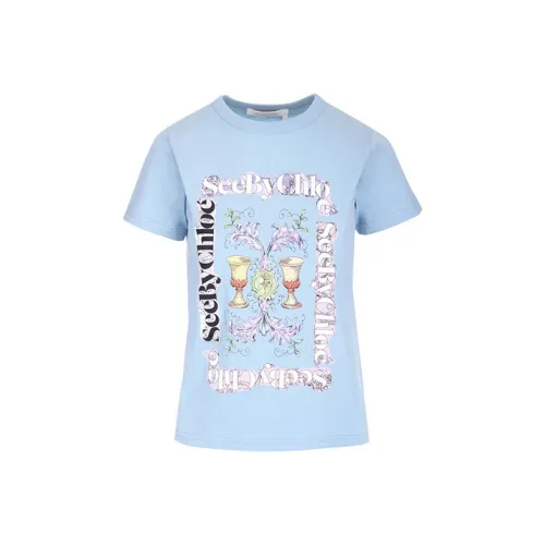 See By Chloe T Shirt Women's Blue