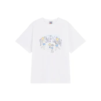 TENPSEN Elbow Length Sleeved T Shirt Unisex White