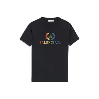 Balenciaga Regular T Shirt, Regular Fit Women's Black