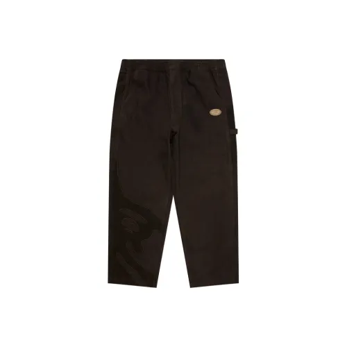 Aape Logo Patch Straight leg Trousers