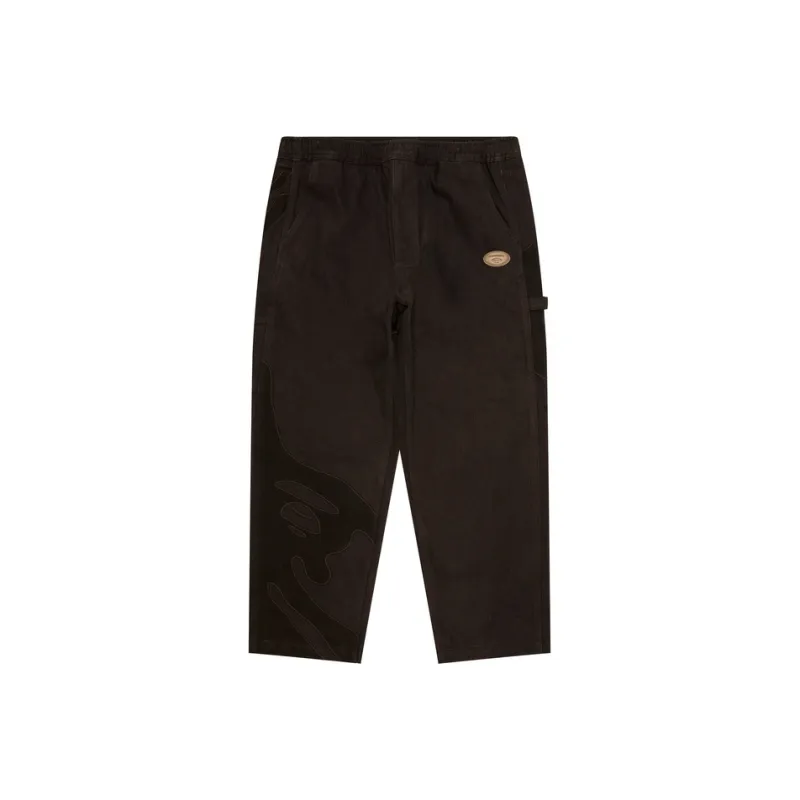 Aape Logo Patch Straight leg Trousers-0