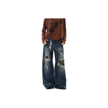 KVIV Jeans Men Vintage Blue 