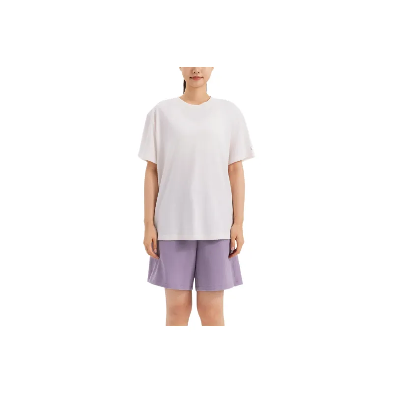 DECATHLON Drop Shoulder Sleeve T Shirt Women's Pure White-0