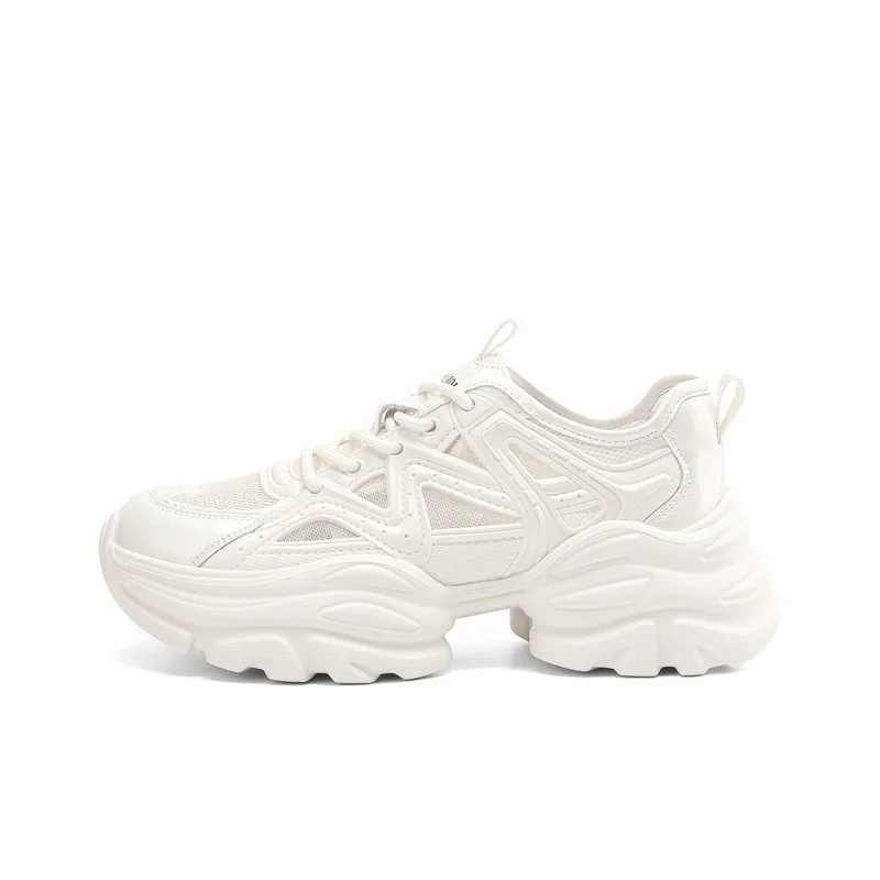 BOERDIQI Breathable Height Increase Low Top Chunky Sneakers Women's-0
