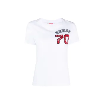 KENZO Logo print Crew neck T shirt