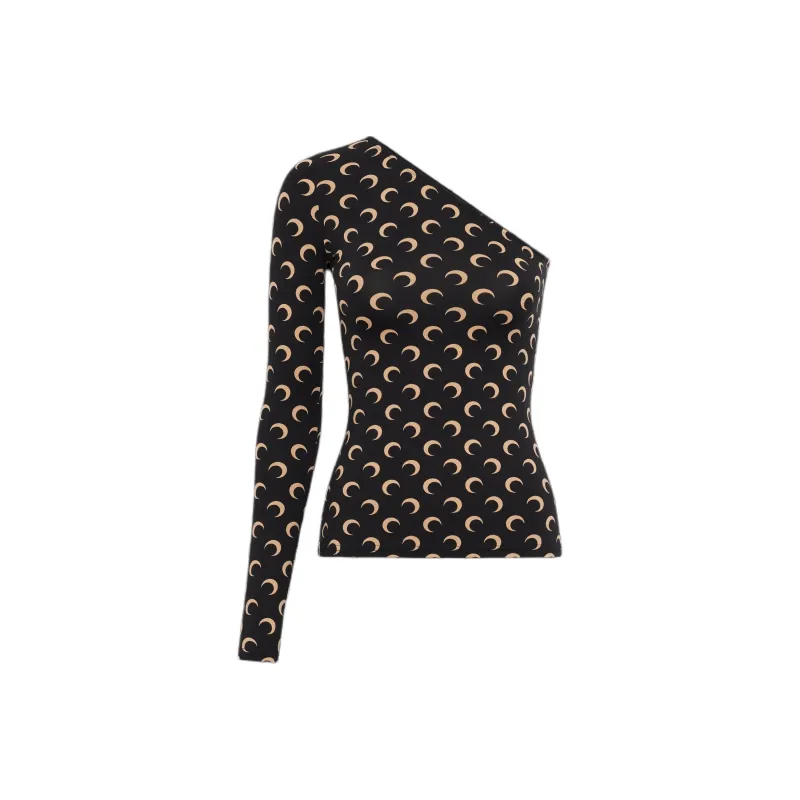 Marine Serre Crescent Moon Asymmetric Top-0