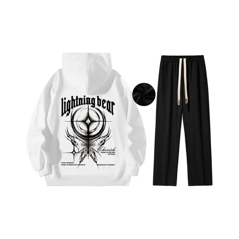 LIGHTNING BEAR Sweatshirt Set Unisex-2