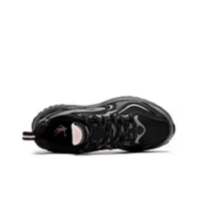 QIAODAN Cushioning Rebound Low Top Q LITESPEED Technology Running Shoes Women's Black Gray-3