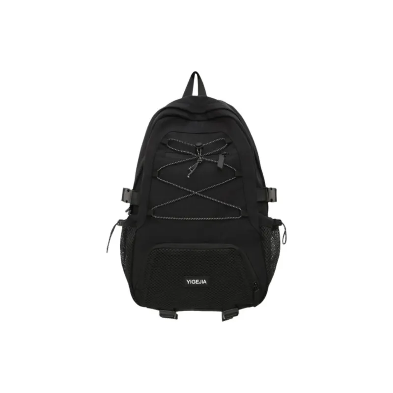 URBAN FOREST Nylon Backpack Unisex Light Green/Violet/Black/Ecru-11
